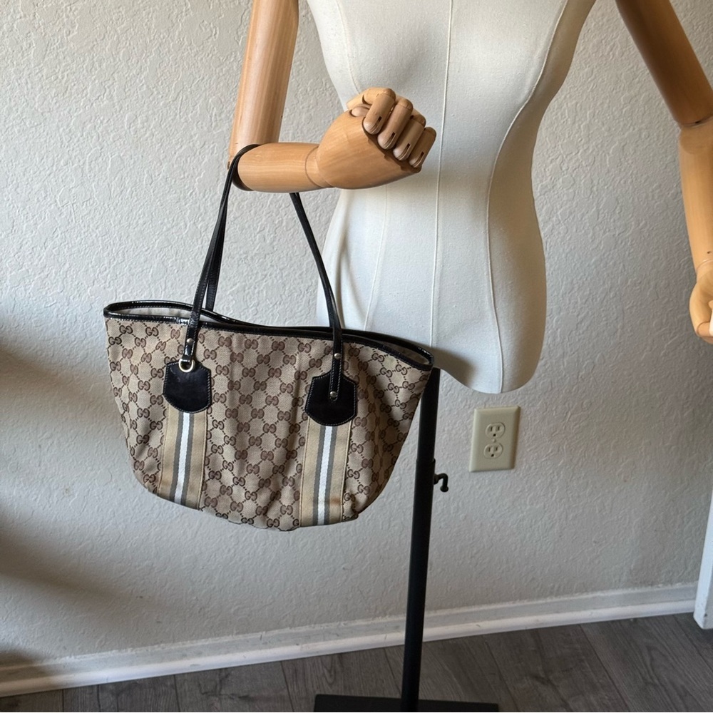 💎GUARANTEED AUTHENTIC GUCCI JOLIE TOTE BAG / SMALL SIZE 💎 - Picture 10 of 12